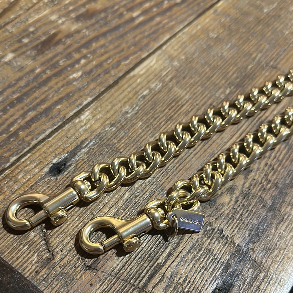 Coach Gold chain for bag strap